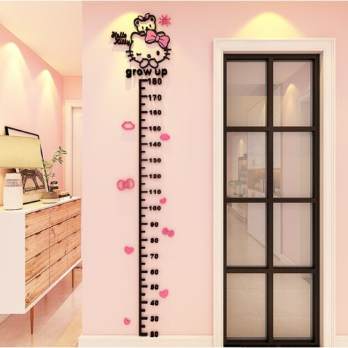 (Hello Kitty) Acrylic height sticker wall 3D Snoopy/Hello Kitty