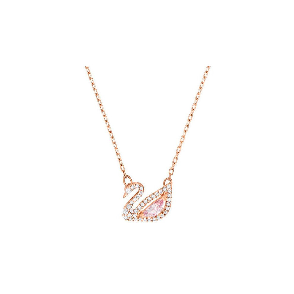 (pink) Swan Crystal Diamond Necklace Birthday Gift