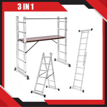 3 IN 1 Working Scaffold Tower Ladder Platform Multi Purpose Heavy Duty