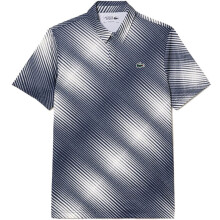 (M) LACOSTE DH5175 Mens Polo Shirt Short Sleeve Golf Printed Recycled Polyester Tops