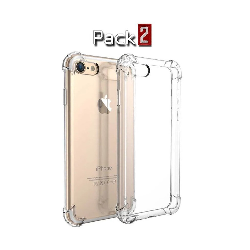 Pack Of 2 Crystal Case For Apple Iphone 6 Iphone 6S, Ultra Thin Slim Case Transparent Edge Soft Flexible Silicone Gel Tpu Bumper Case Cover Clear 7437729010042