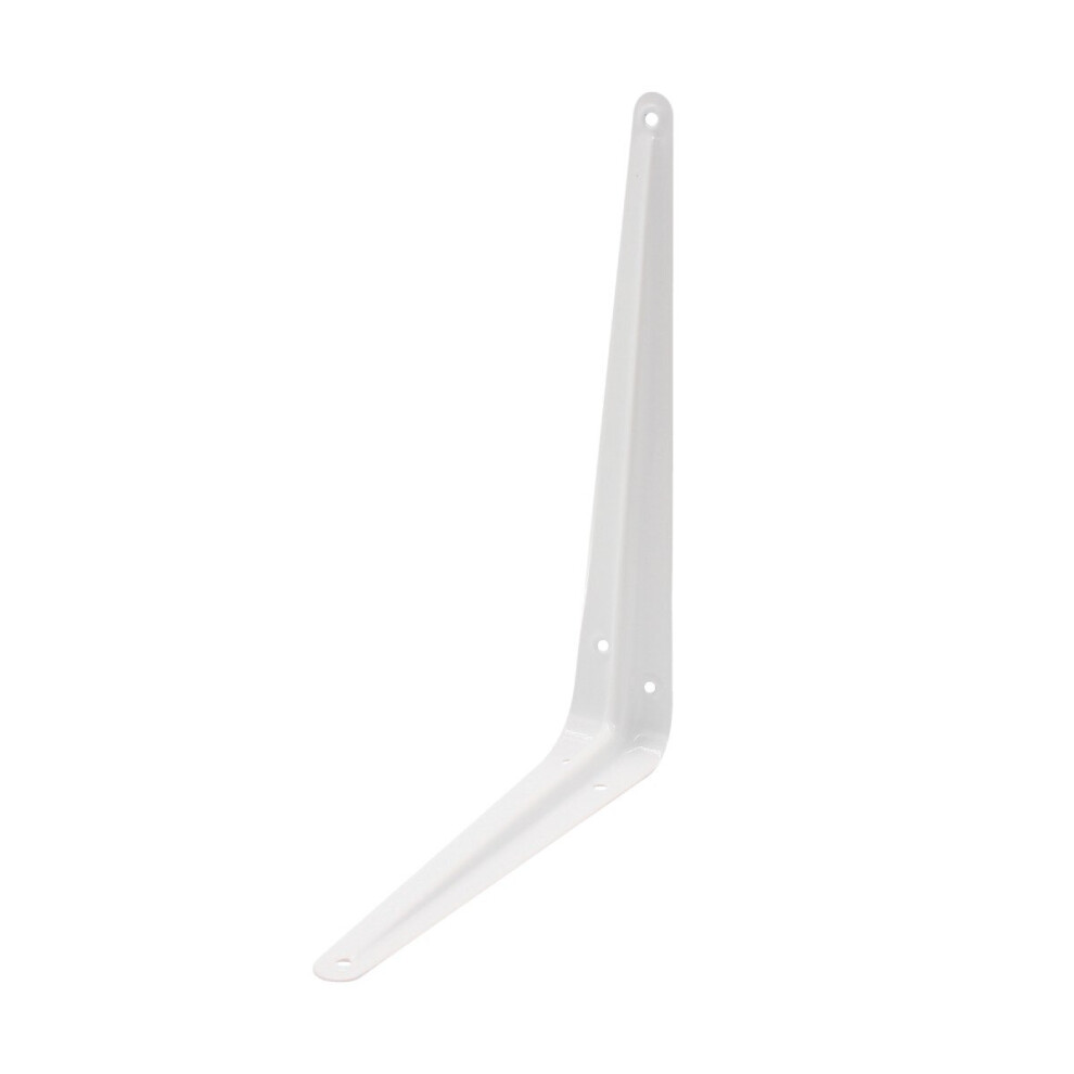 6 x London White Shelf Brackets 12" x 10" (300 x 250mm) Metal Shelving Bracket