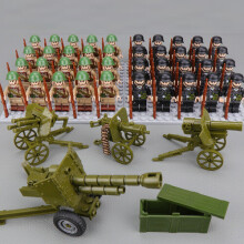 Fit Lego WWII Soviet Union German Forces Soldiers Minifigures Kid Toys