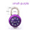 (purple, 61*38mm) Rotary combination lock secure against cracking 1