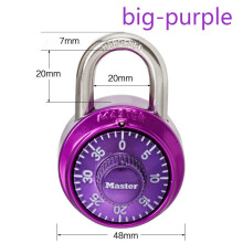 (purple, 75*48mm) Rotary combination lock secure against cracking