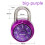 (purple, 75*48mm) Rotary combination lock secure against cracking 1