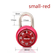 (red, 61*38mm) Rotary combination lock secure against cracking