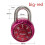 (red, 75*48mm) Rotary combination lock secure against cracking 1