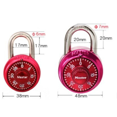 (red, 61*38mm) Rotary combination lock secure against cracking 1