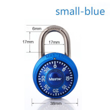 (blue, 61*38mm) Rotary combination lock secure against cracking
