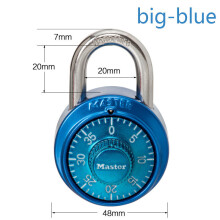 (blue, 75*48mm) Rotary combination lock secure against cracking