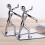 (hand push) Solid metal book stopper kung fu figurine ornament 8