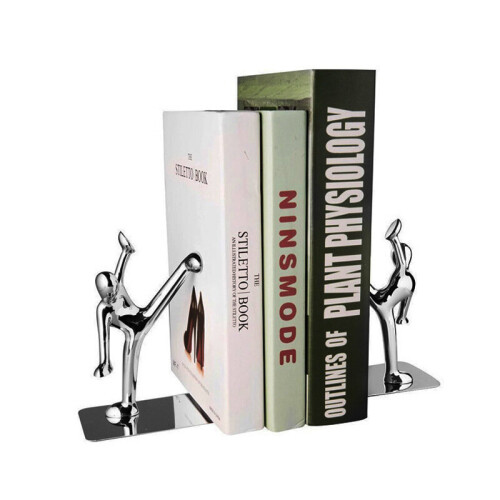(kicker) Solid metal book stopper kung fu figurine ornament