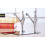 (kicker) Solid metal book stopper kung fu figurine ornament 7