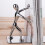 (hand push) Solid metal book stopper kung fu figurine ornament 9