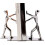 (hand push) Solid metal book stopper kung fu figurine ornament 5