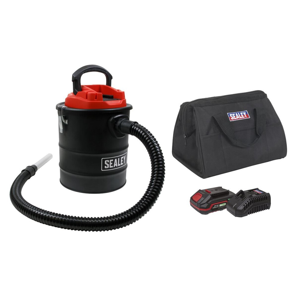 Sealey Handheld Ash Vacuum Cleaner 15L Kit 20V 2Ah Sv20 Series Cp20vavkit1