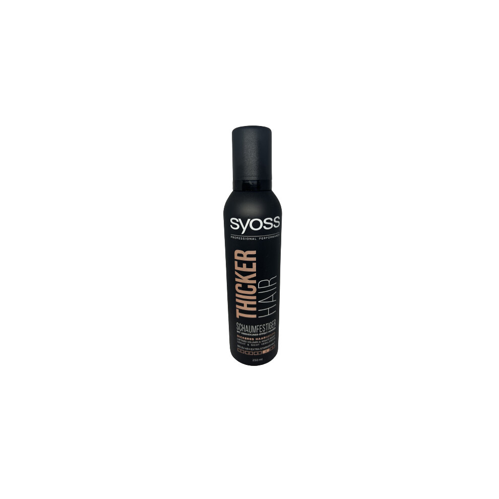Syoss Thicker Hair Extra Strong Hair Thickening Mousse 250 Ml