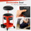 Costway Workshop Creeper Seat Rolling Mechanic Stool Mechanic Roller Seat 6