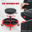 Costway 150KG Capacity Pneumatic Rolling Mechanic Stool Adjustable Roller Seat 5