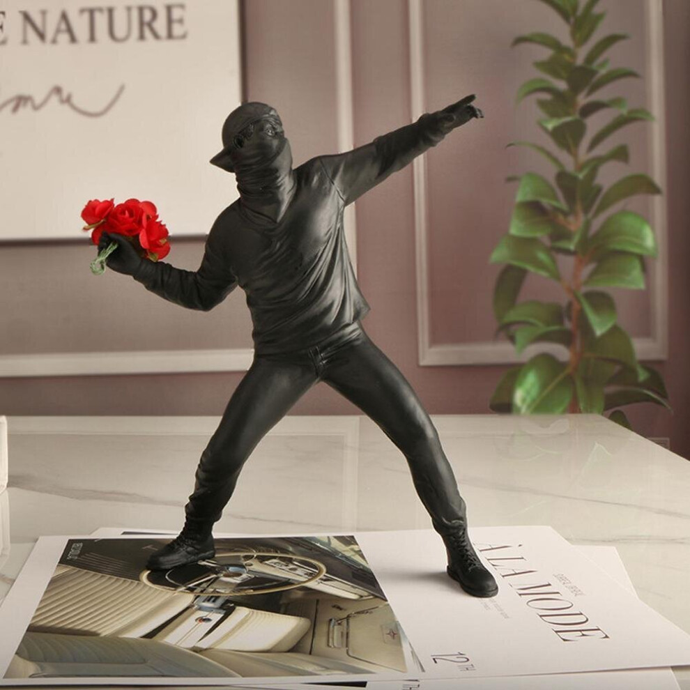 FLOWER BOMBER BLACK BANKSY フラワー ボンバー（Banksy Flower