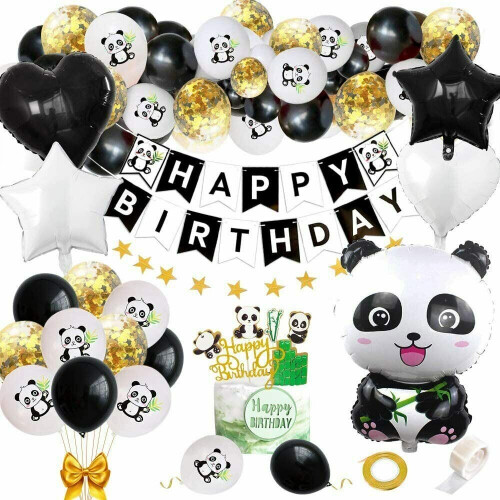 Panda Theme Boy Girl Birthday Decor Balloon Garland Baby Shower Balloon Arch Kit