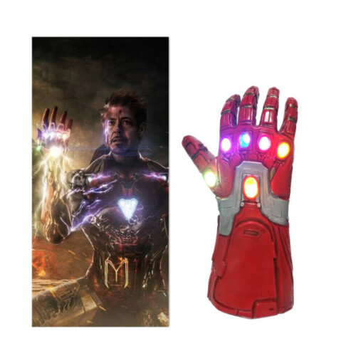 Kids Iron Man Infinity Gauntlet Gloves with Led Light Right Hand