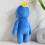 Regenbogen Freunde Plüsch Spielzeug Figur blau Monster Puppe 4