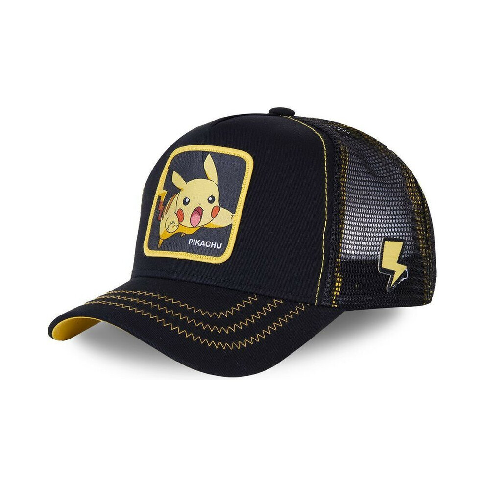 (Pikachu Black) Pokemon Baseball Cap Adjustable Mesh Style Hats