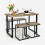 Costway 4-Piece Dining Table Set Kitchen Table Space-Saving Breakfast Table 1