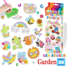 (Garden) Girls Sparkle Gem Diamond Painting Sticker Kit Mermaid DIY Decal Set