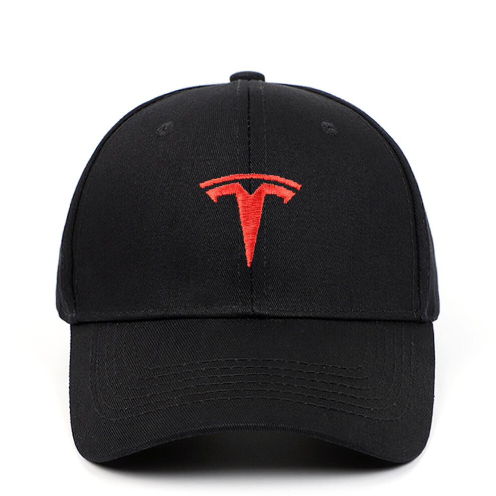 (Black and Red) Tesla Baseball Cap Adjustable Hats