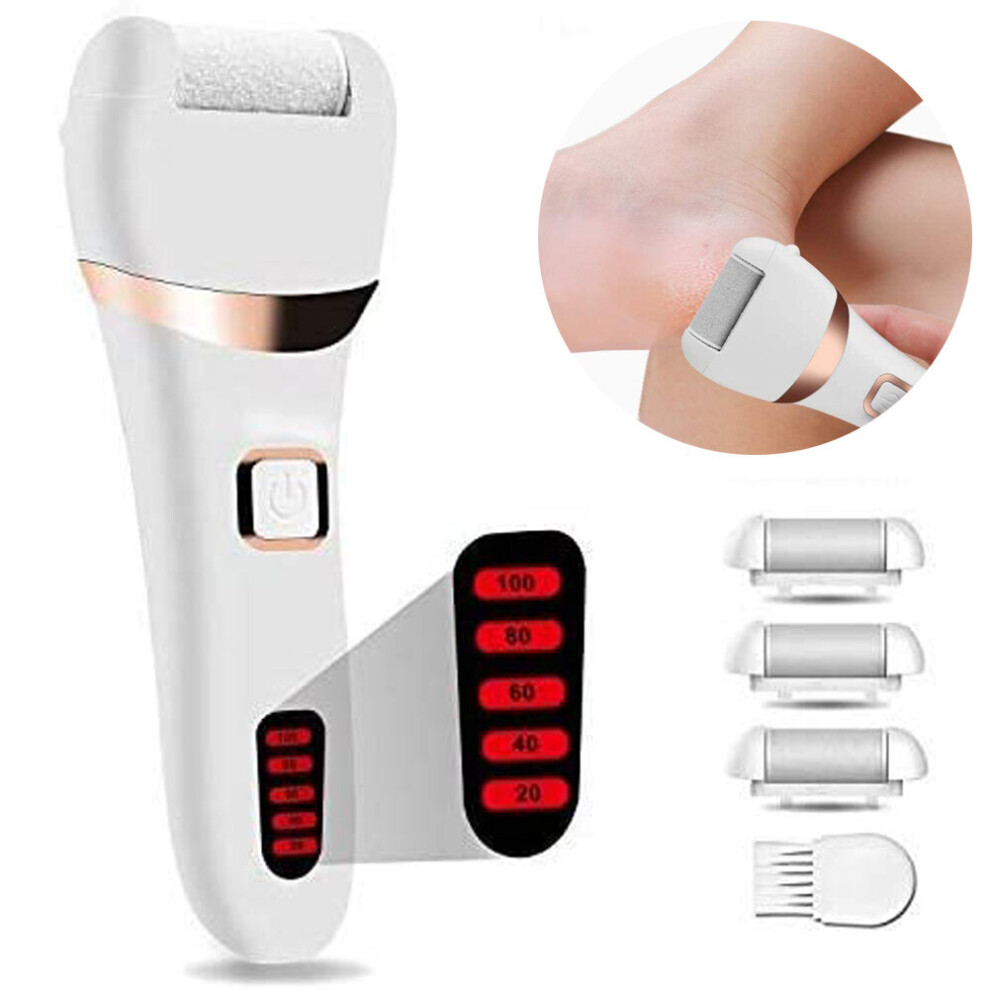 Oph-Store Electric Foot Callus Remover Pedicure Foot File Tool Usb Rechargeable