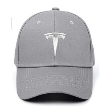 (Grey) Tesla Baseball Cap Adjustable Hats