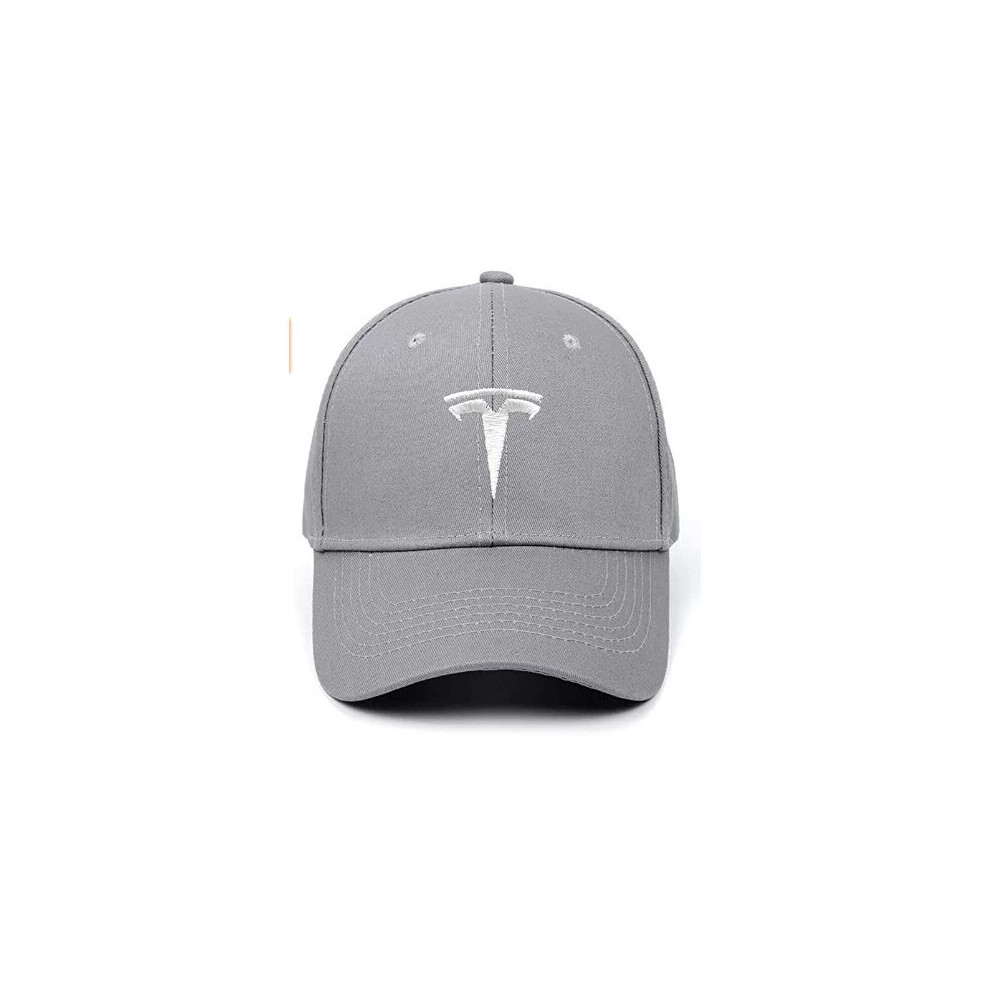 (Grey) Tesla Baseball Cap Adjustable Hats