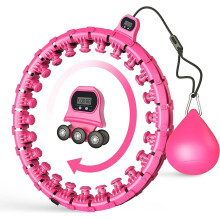 Smart Weighted Hula Hoop | Zanoty | Adjustable 24 Knots | 360 Silent Rollers
