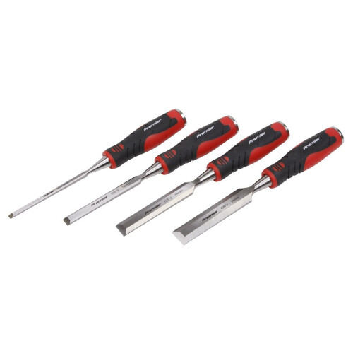 Sealey Hammer-Thru Wood Chisel 4pc Set 1