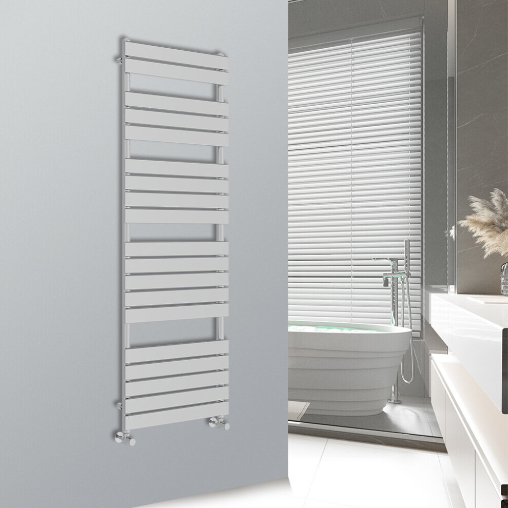 Warmehaus (Chrome, 1800X600mm) Flat Panel Bathroom Heated Towel Rail Ladder Radiator Warmer