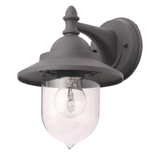 (Anthracite) Litecraft Bacup Outdoor Wall Light Lantern