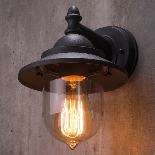 (Anthracite) Litecraft Bacup Outdoor Wall Light Lantern 1