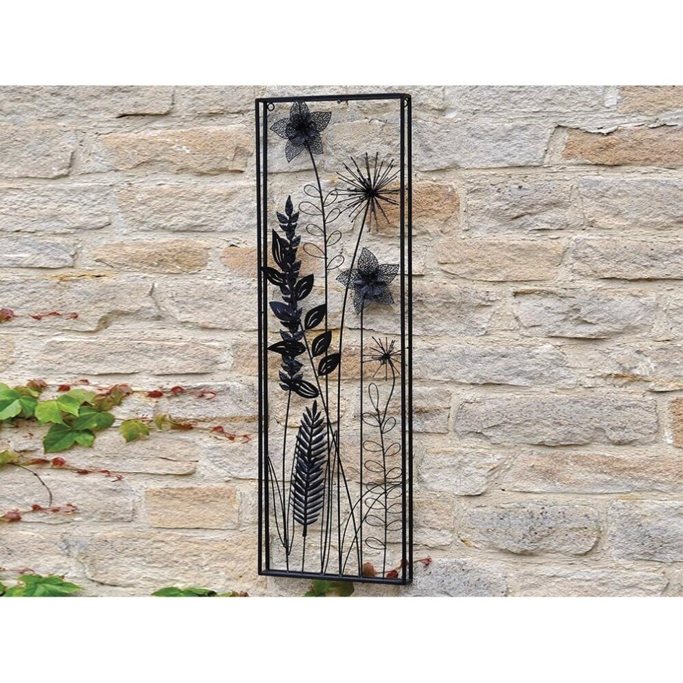 Flower Wall Art - Metal Frame Design 3