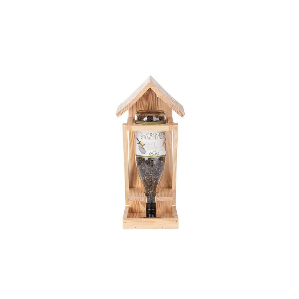 Wine Bottle Bird Table