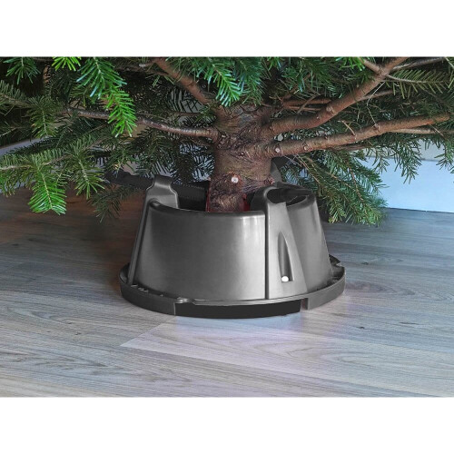 (Red) Bertie Christmas Tree Stand - Silver 2