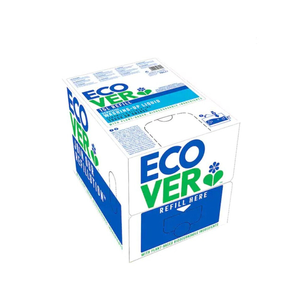 Ecover Washing Up Liquid Chamomile & Clementine - 15L, Plant-based & Dermatologically Tested for Sensitive Skin