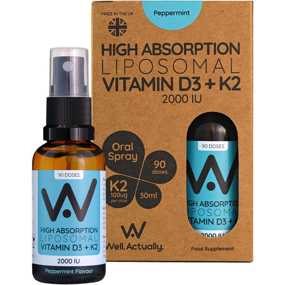 Well.actually. Vitamin D3 (2000Iu's) + K2 25Ml
