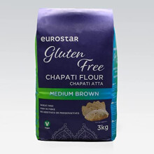 Eurostar Chapati Atta Gluten Free Flour (Medium Brown, 4x3kg)