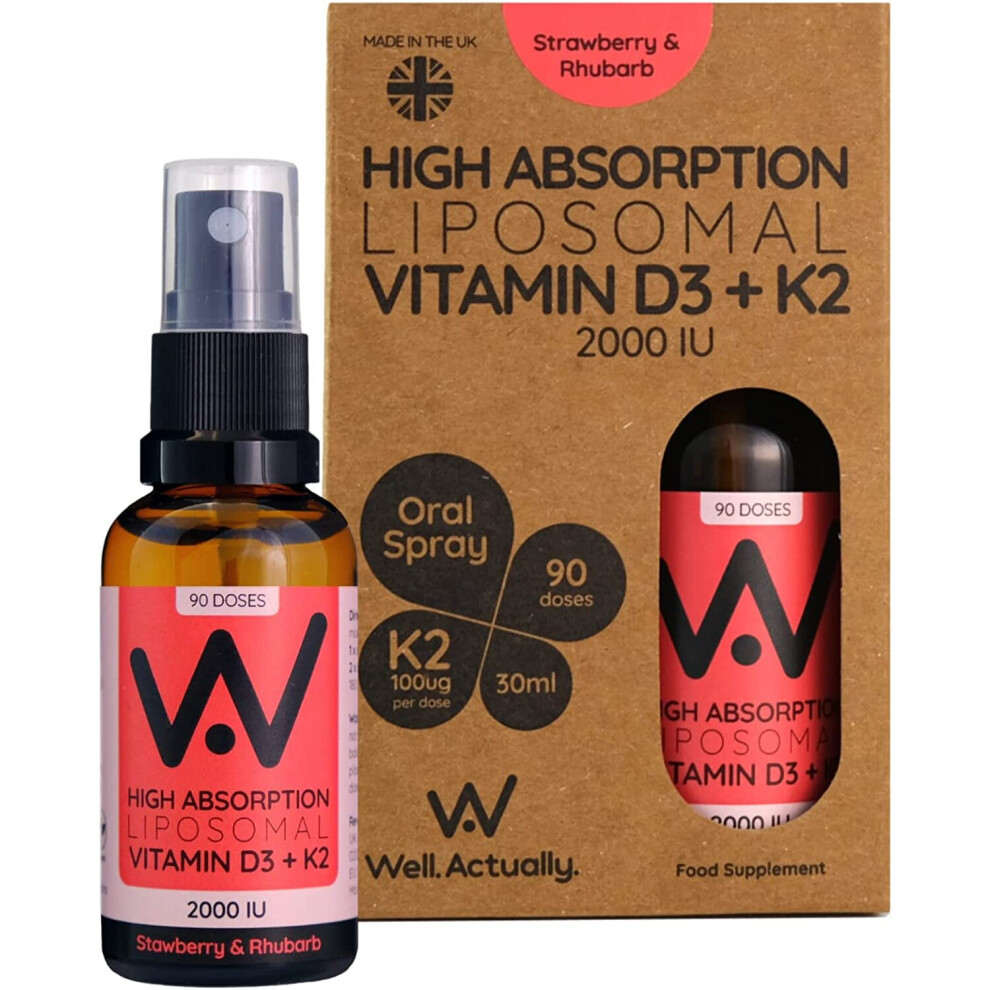 Well.actually. Vitamin D3 (2000Iu's) + K2 25Ml