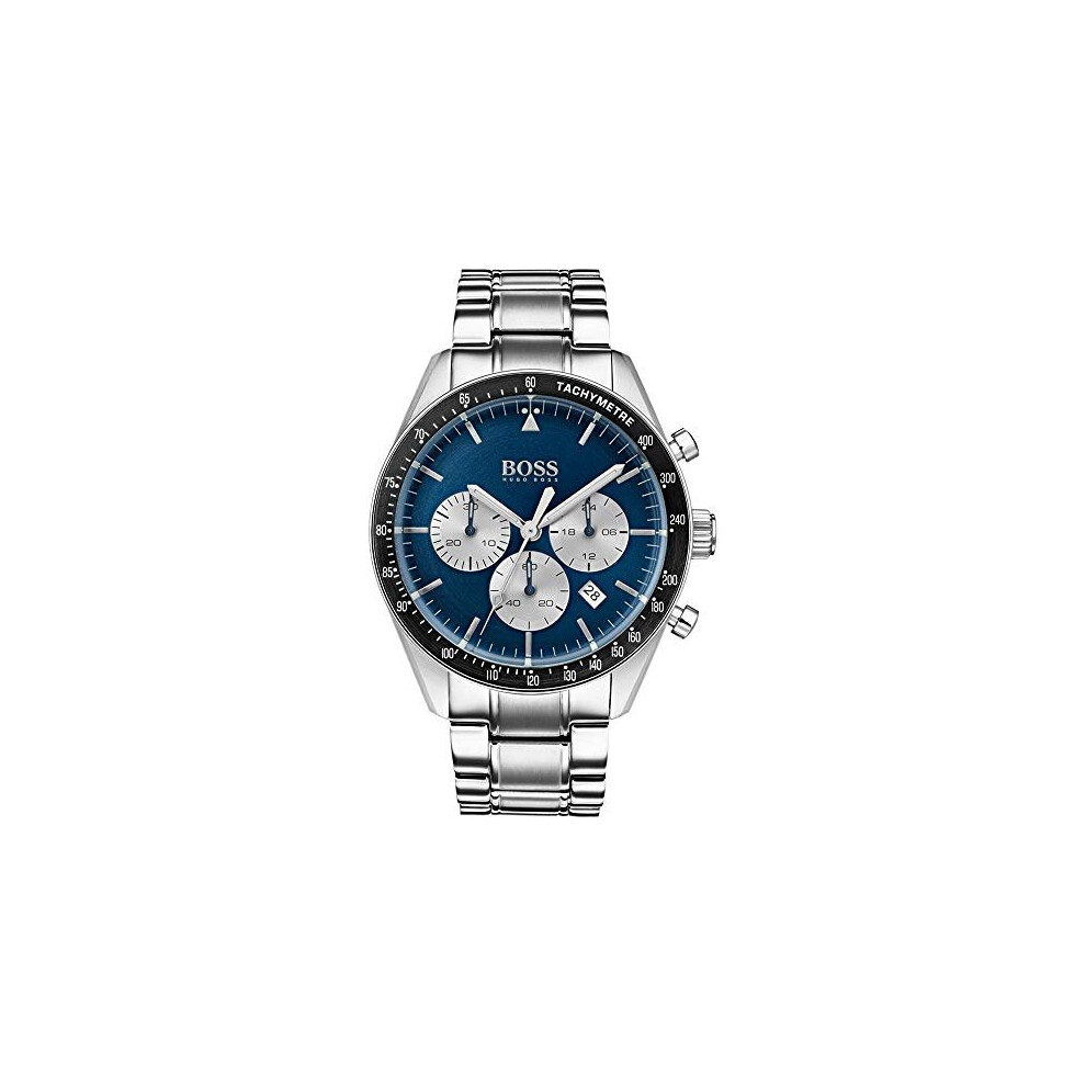 BOSS Mens Chronograph Quartz Watch with Stainless Steel Strap 1513630