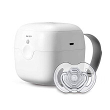 Nuby UV Dummy Steriliser, No Water, Chemicals, Cooling or Drying Required. Kills 99.9% of Germs, white
