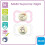 MAM MAM Supreme Dental Dummy 16+ Months, Pack of 4 for Girls, Thin Teat - Orthodontic Soother, Skin-Friendly with Extra air Flow, incl. sterilising and 2